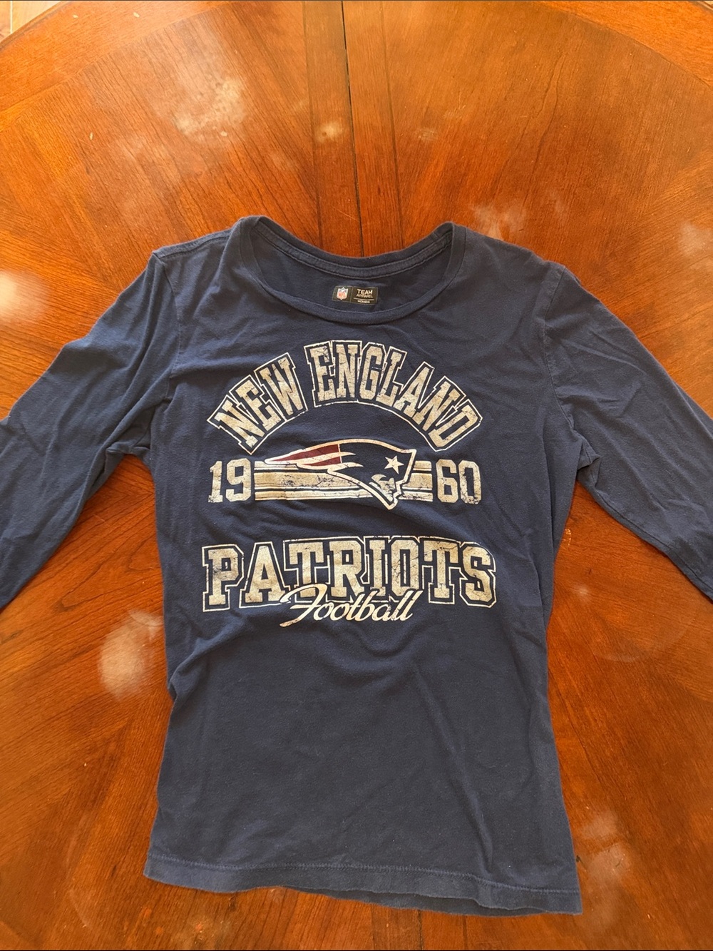 NFL New England Patriots Navy Long-Sleeve Women’s Tee